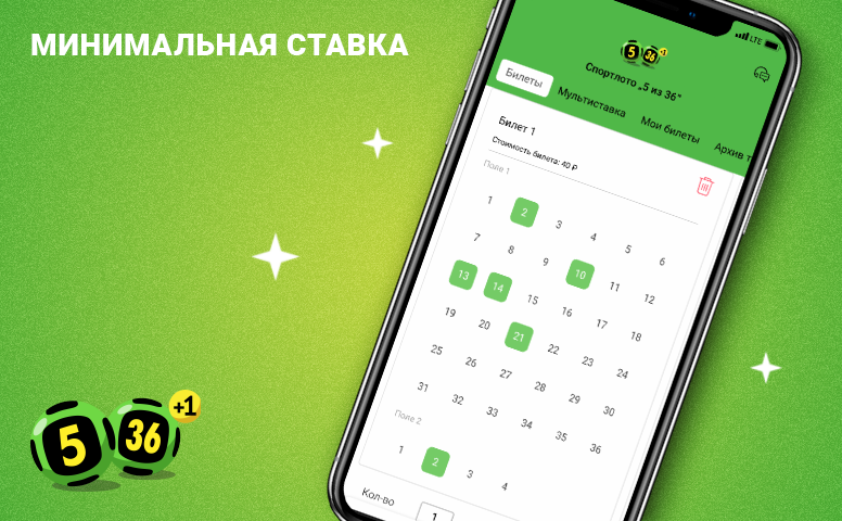 Как играть в лотерею «Спортлото «5 из 36»