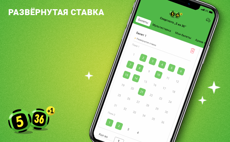 Как играть в лотерею «Спортлото «5 из 36»